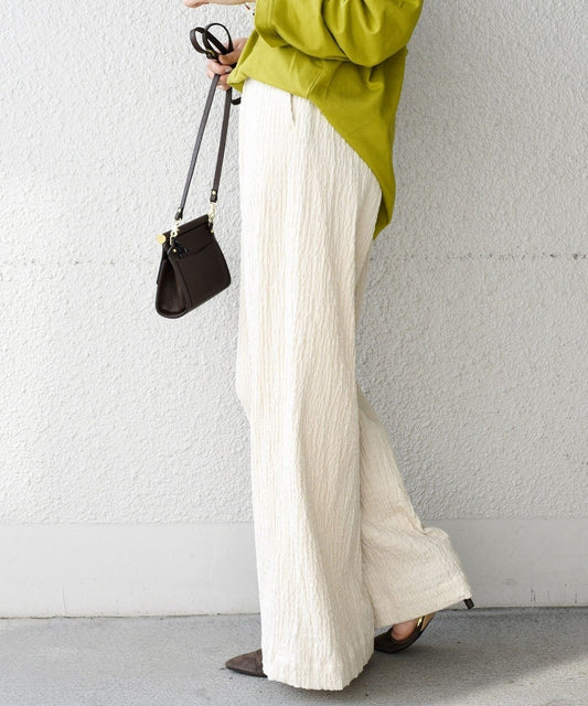 【WEB限定】シャーリングコーデュロイイージーパンツ