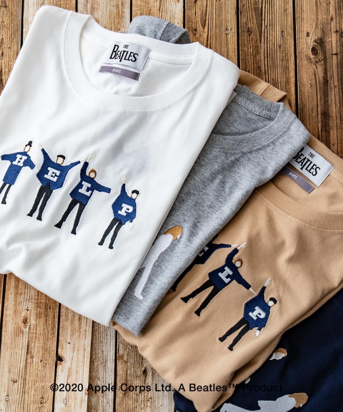SHIPS: THE BEATLES エンブロイダリー Tシャツ