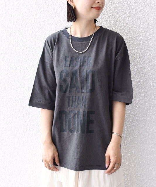 【SHIPS別注】81BRANCA:5分袖 ロゴ TEE 24SS