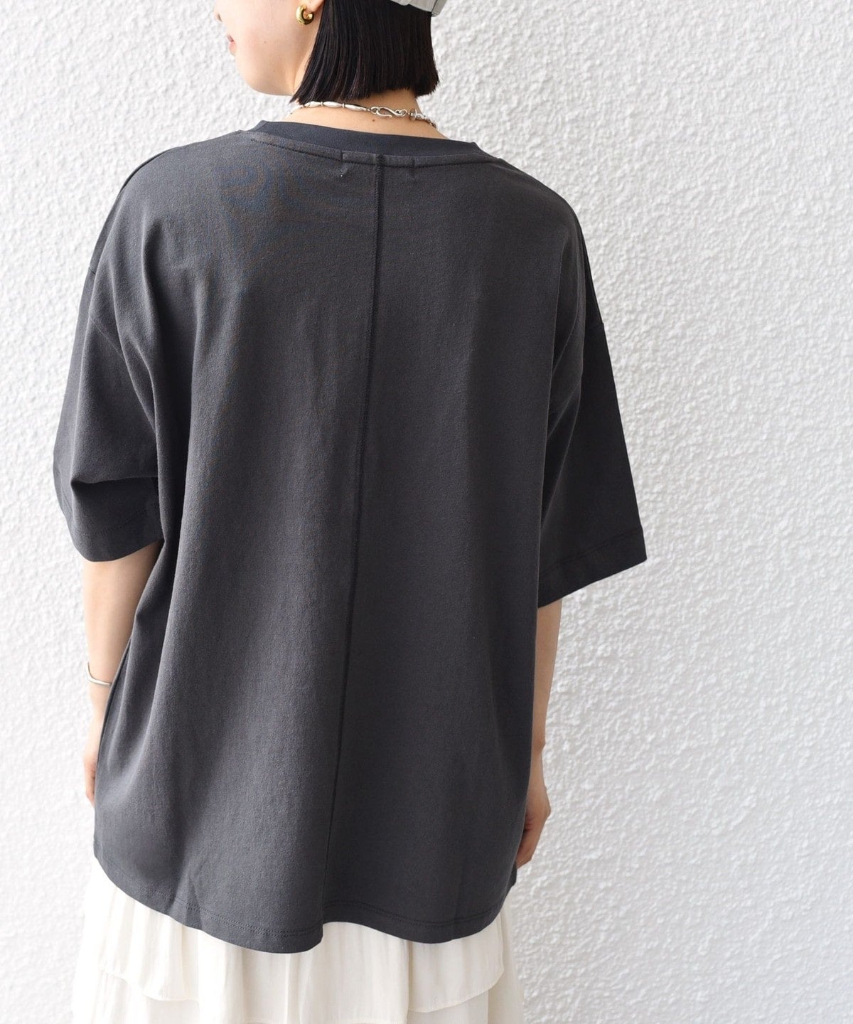 【SHIPS別注】81BRANCA:5分袖 ロゴ TEE 24SS