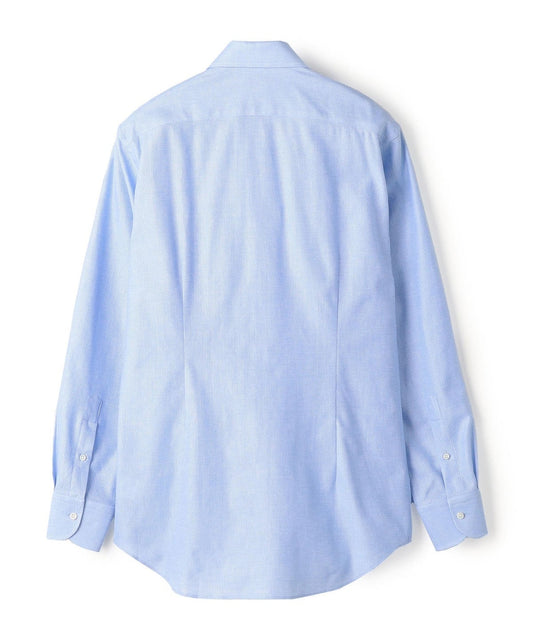 SD:【MONTI社製生地】カラミ イタリアンボタンダウン シャツ(ライトブルー)
