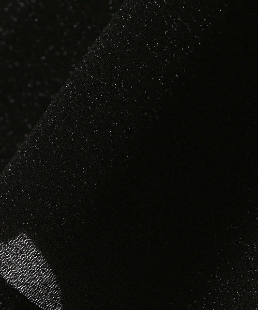 〈手洗い可能〉ラメ ハイネック タートル プルオーバー