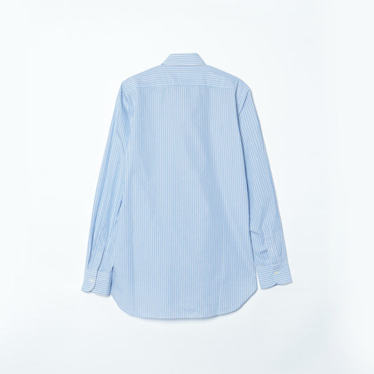 Made in Italy: オルタネートストライプ タブカラー シャツ