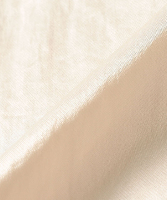 〈手洗い可能〉サテン ノースリーブ ブラウス