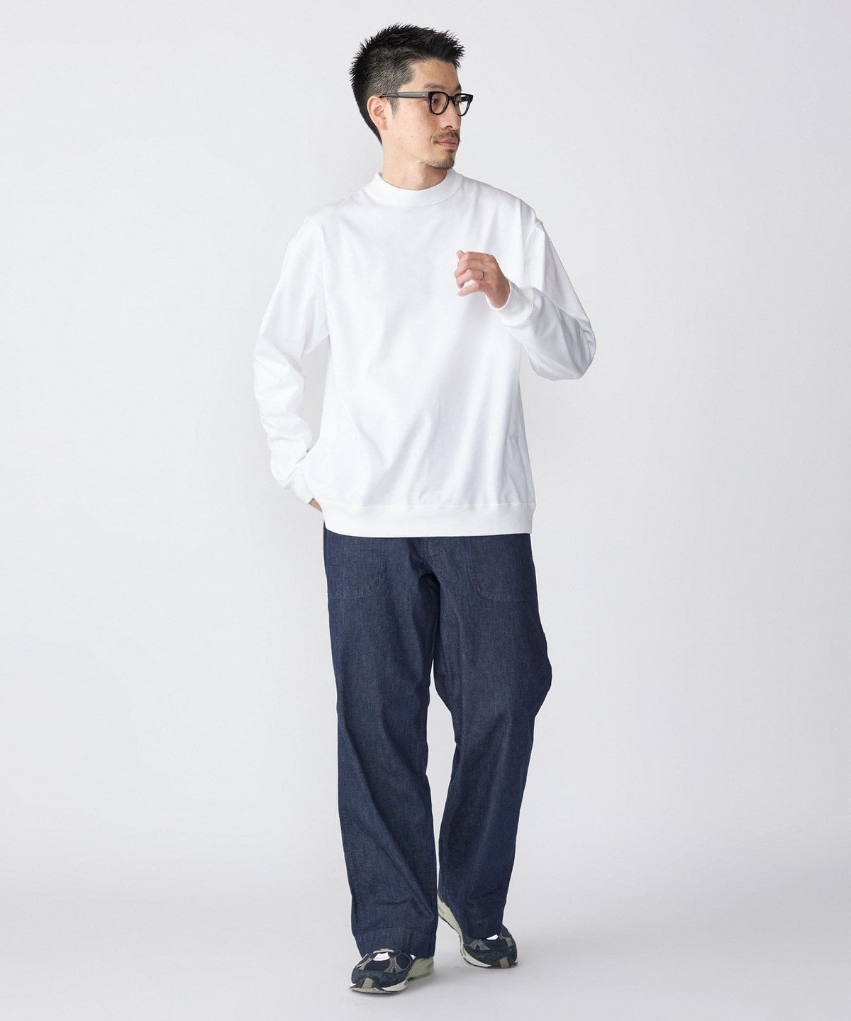 【SHIPS別注】THYARD: ロングスリーブ スウェットプルオーバー