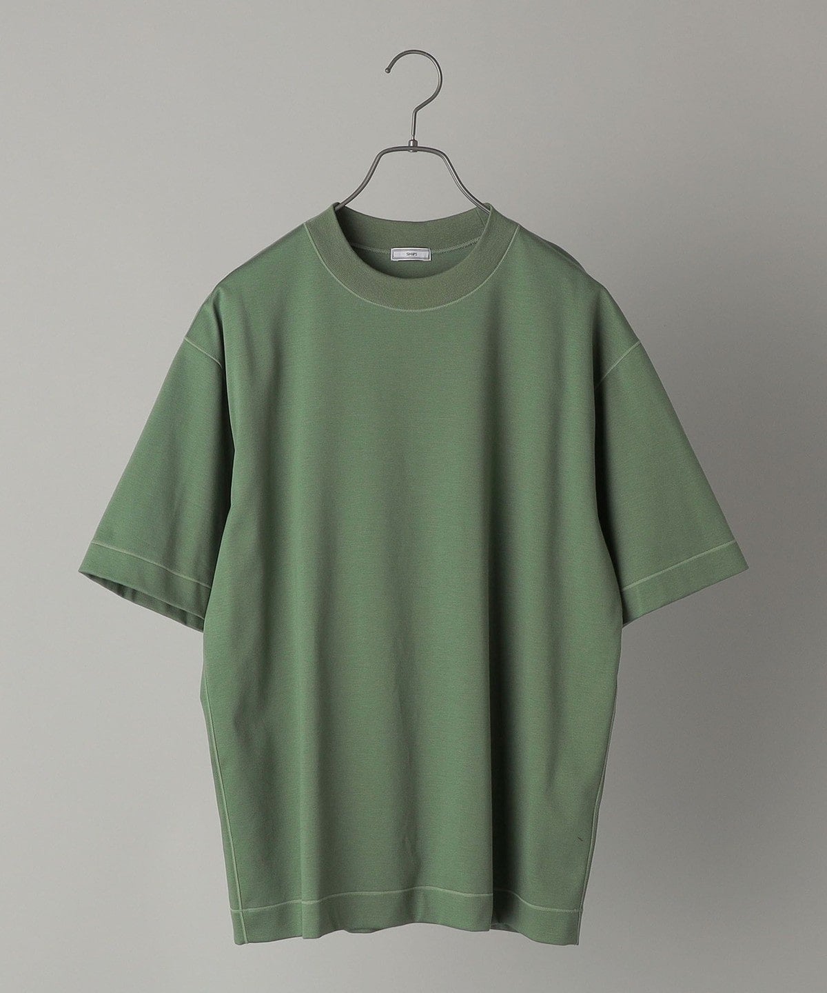 SHIPS: クルーネック ハイゲージ ダンボールニットTシャツ ライト
