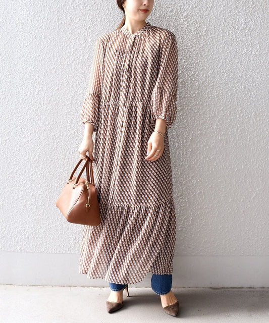 〈手洗い可能〉SPRINTEX ティアードワンピース