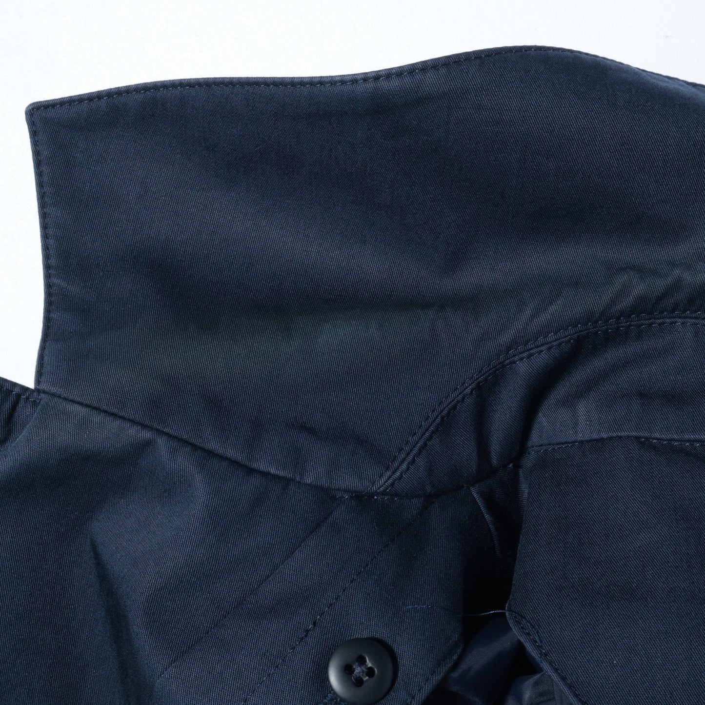SD: LORO PIANA 【STORMSYSTEM】 コットン ステンカラーコート(ネイビー)