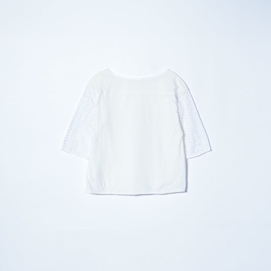 LACE COMBI T-BLOUSE