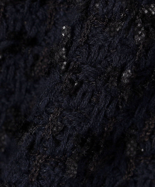 〈手洗い可能〉ニット ツイード Vネック ベスト