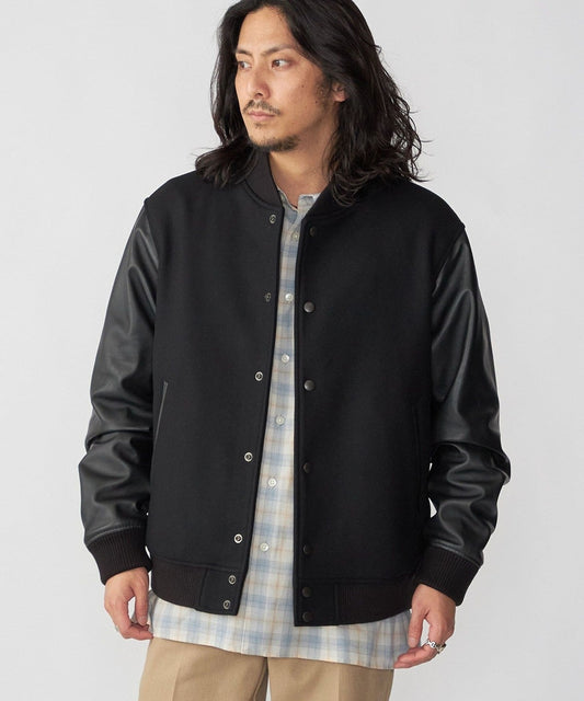 SHIPS: スーパー160'S メリノウール メルトン バーシティジャケット