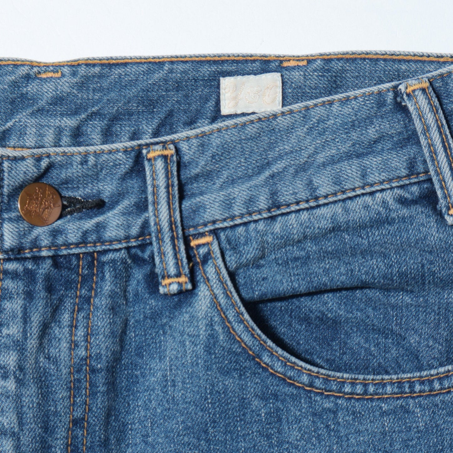YOUNG&OLSEN:〈ウォッシャブル〉70s HIP JEANS フレア デニム パンツ