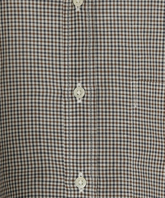 SHIPS: Herdmans コットン/リネン 7スリーブ シャツ due 20SS