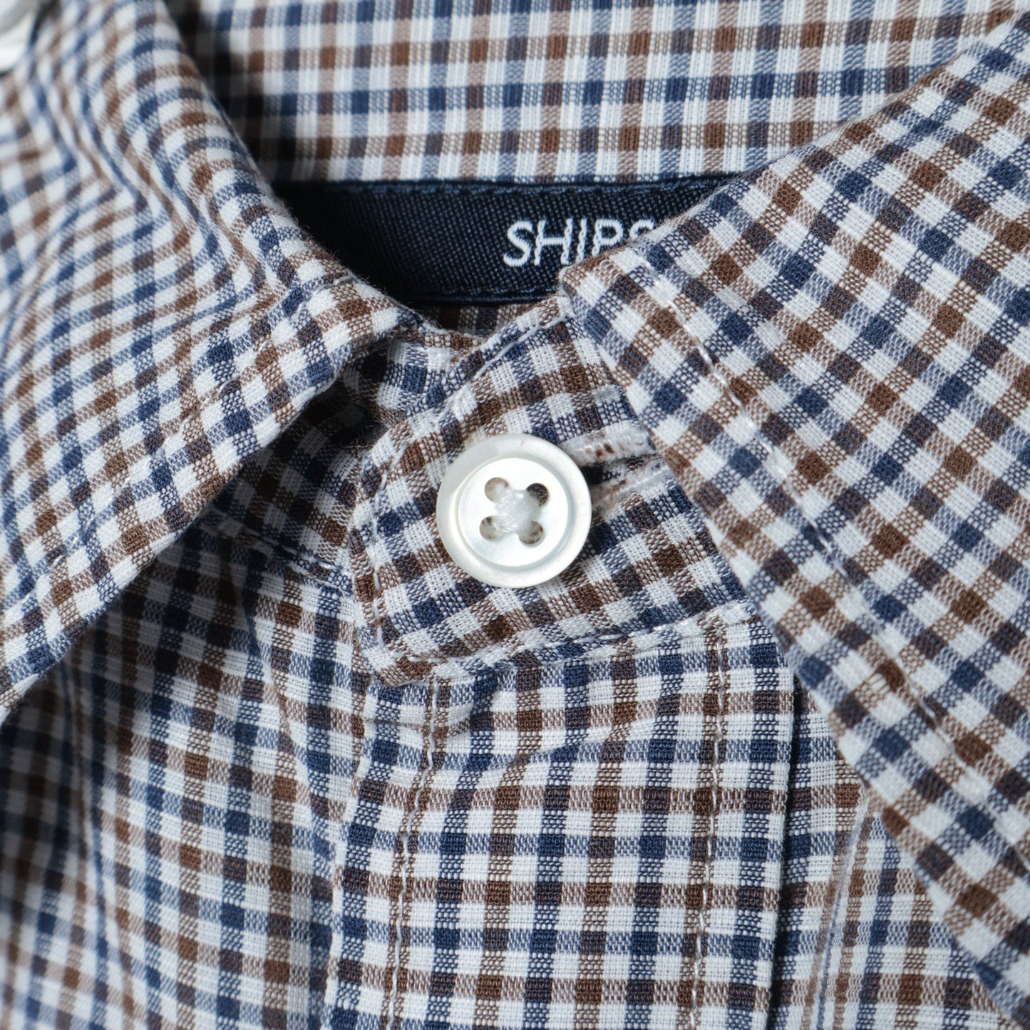 SHIPS: Herdmans コットン/リネン 7スリーブ シャツ due 20SS