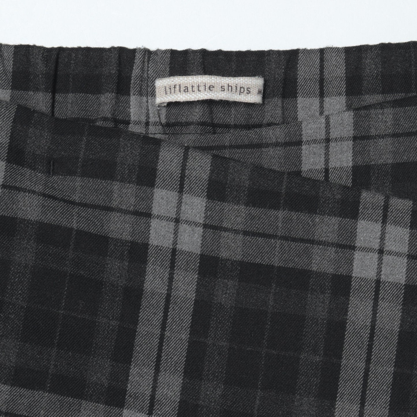 CHECK WRAP SKIRT