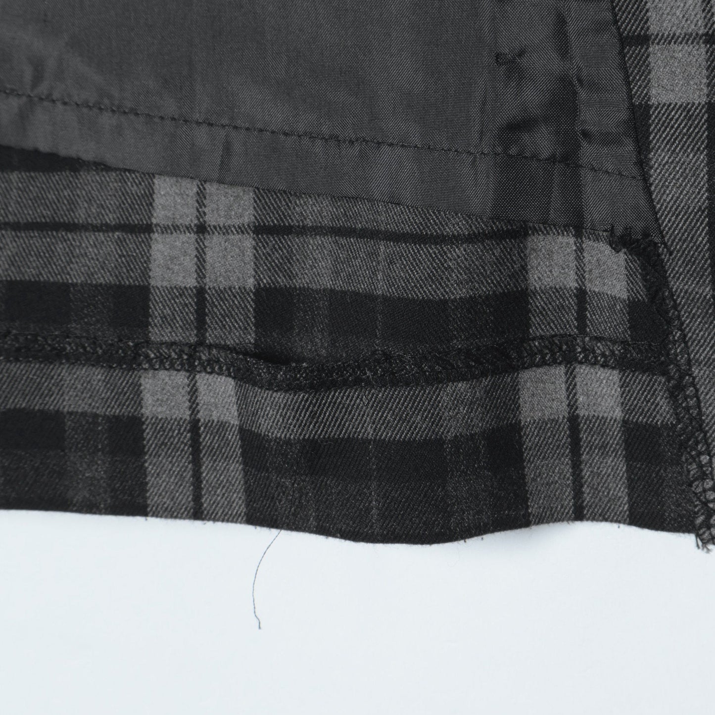 CHECK WRAP SKIRT