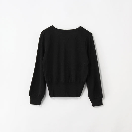 little black:ラメVネック羽織りカーディガン