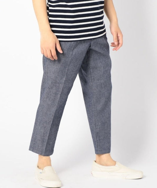 SHIPS: SOLOTEX(R) SAFILIN リネン ハイブリッド アンクル パンツ