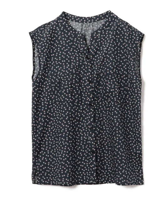 DEVAUX ローンプリントブラウス