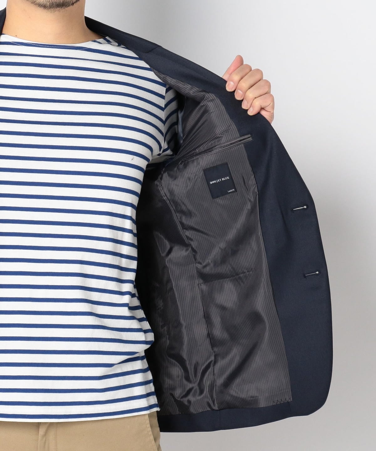 SHIPS JET BLUE: 【CARREMAN】 2B テーラードジャケット