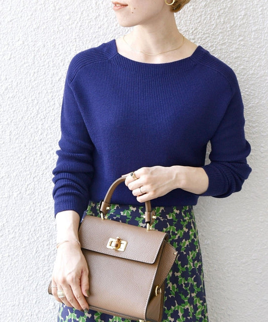 SHIPS any:〈手洗い可能〉ウール ラグラン リブ ニット