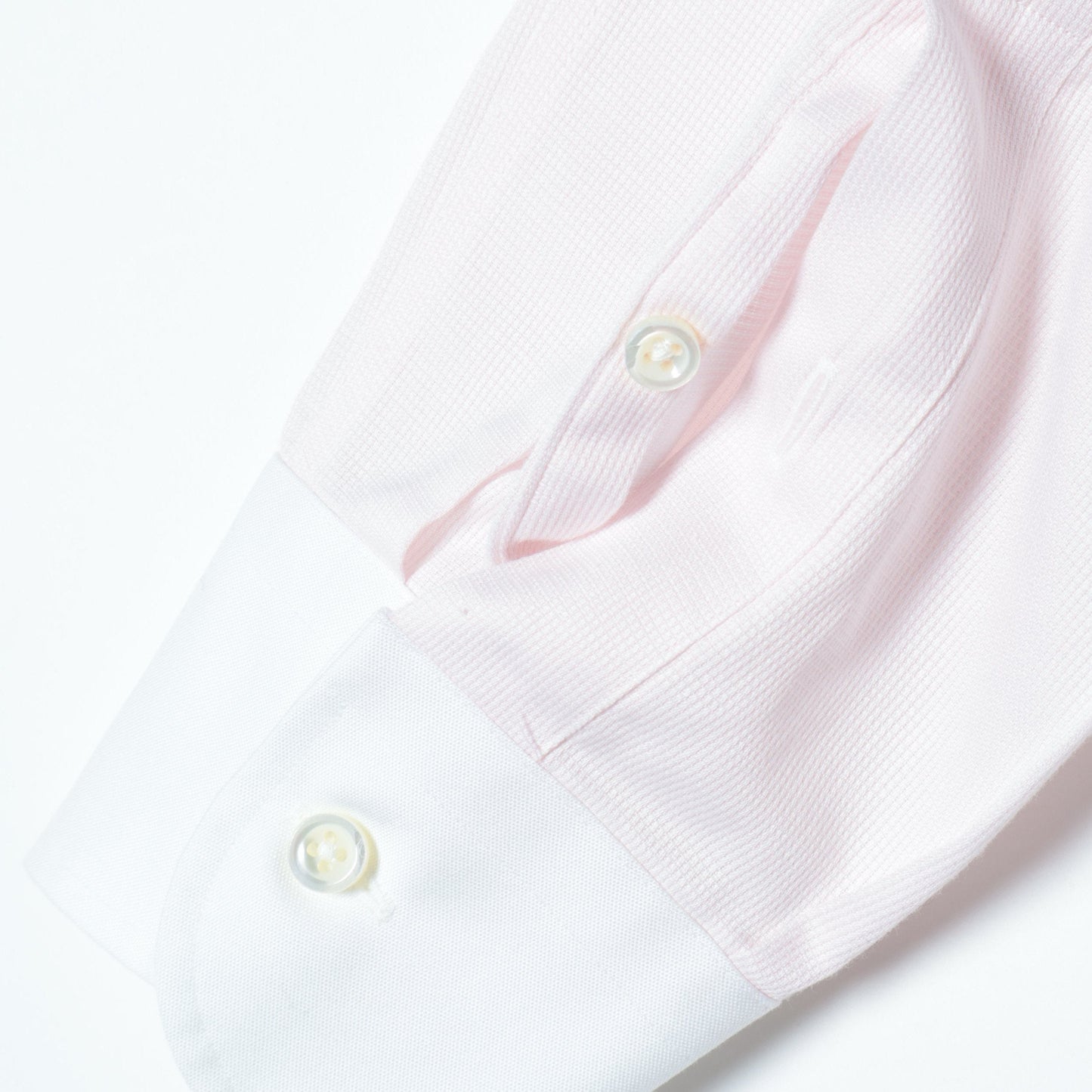 SHIPS: イージーアイロン ドビー 無地 ワイドカラー クレリック シャツ