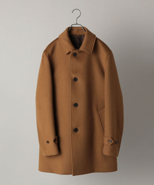 SHIPS: メリノウール 無地 ダブルフェイス ショート カーコート