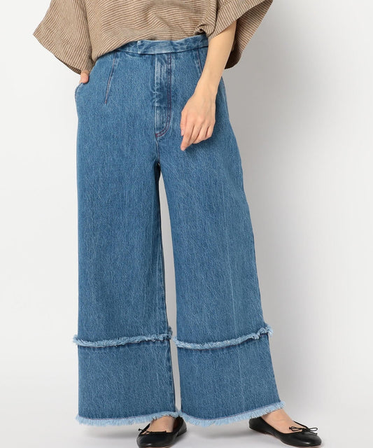 jejia:フリンジデニムパンツ