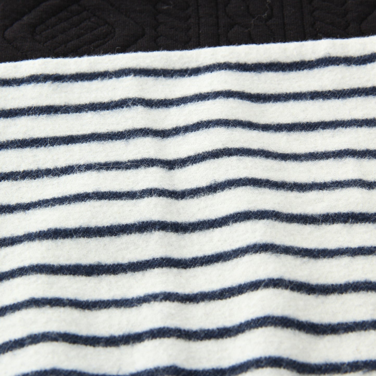 SHIPS JET BLUE:PATCHWORK L/S CREW