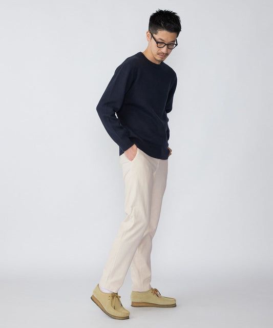 SHIPS: コットン/ウール ストレッチ カルゼ イージーパンツ