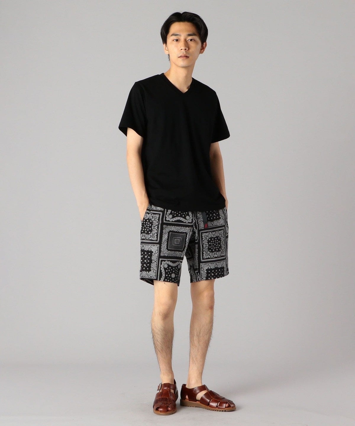 SHIPS: 抗菌・防臭 NANO-FINE(R) コットン Vネック Tシャツ