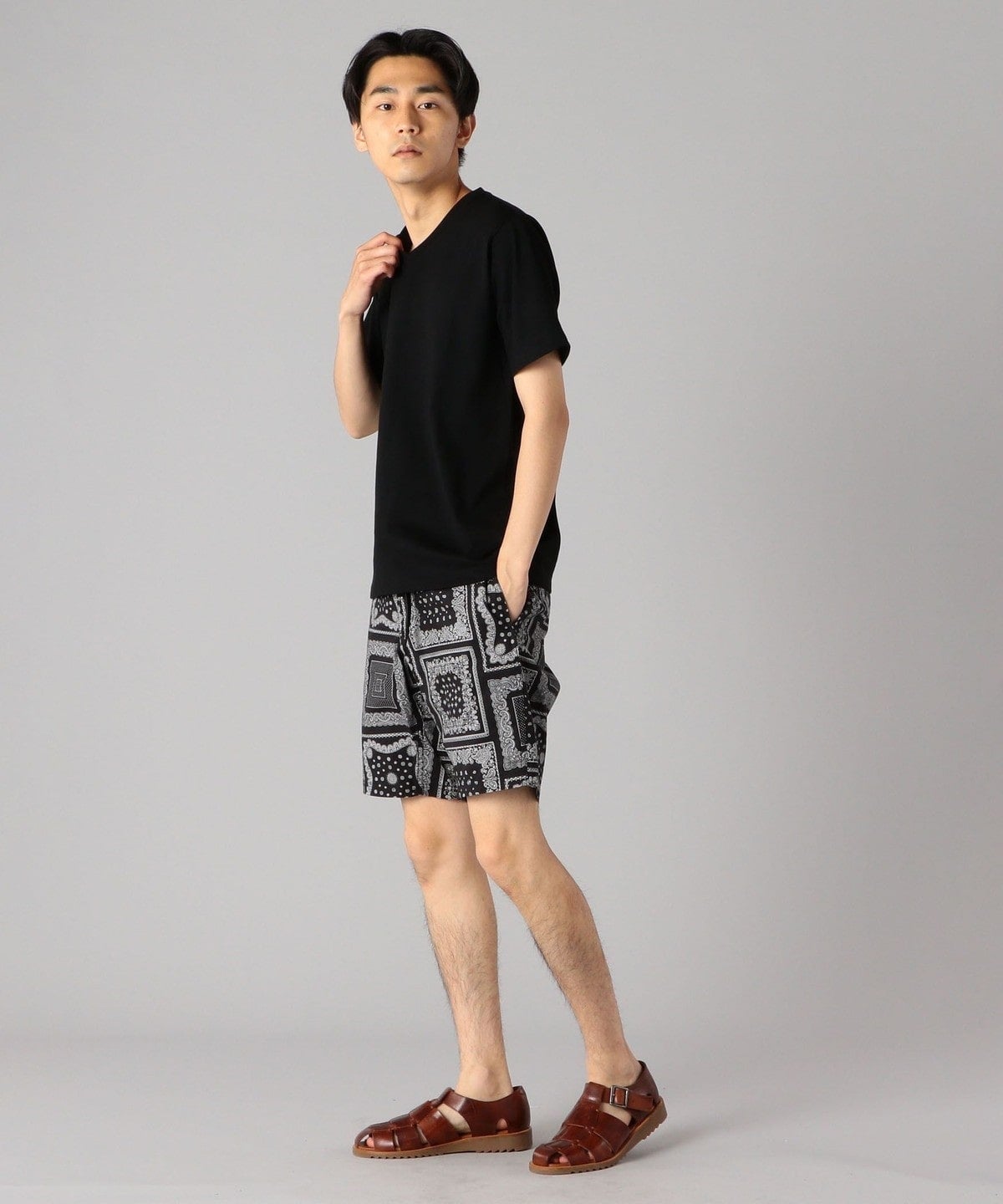 SHIPS: 抗菌・防臭 NANO-FINE(R) コットン Vネック Tシャツ