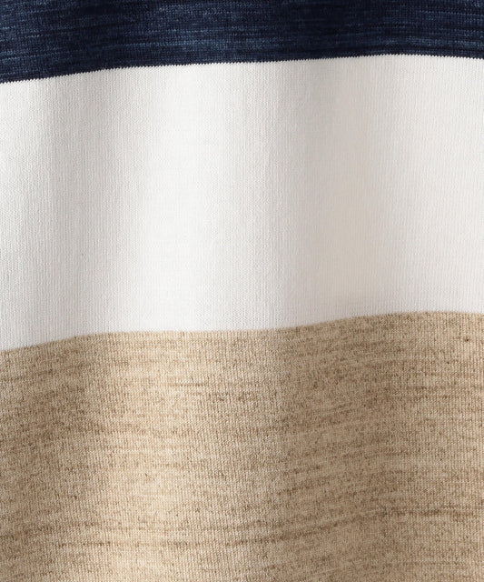 SHIPS: MADE IN JAPAN ワイドボーダー クルーネックネック Tシャツ