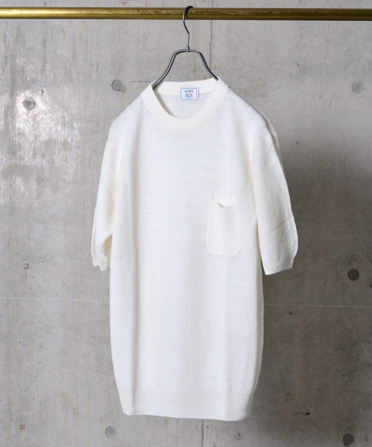 SHIPS: SHIPS(シップス) SAFILIN リネン ニット Tシャツ
