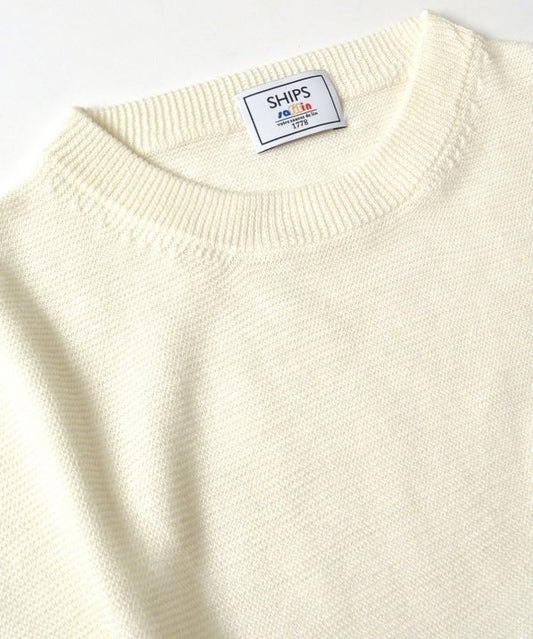 SHIPS: SHIPS(シップス) SAFILIN リネン ニット Tシャツ
