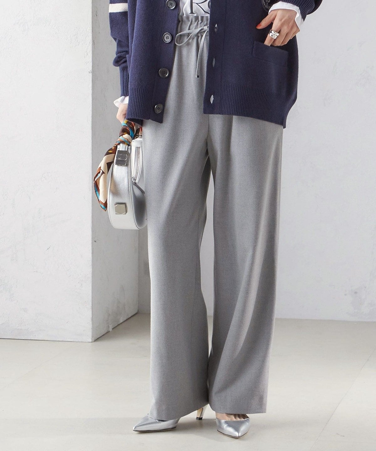 〈手洗い可能〉両面起毛 ドロスト パンツ