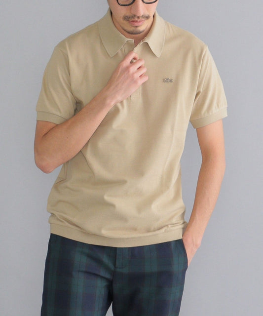 【SHIPS別注】LACOSTE: クラシック ニットリブ ポロシャツ
