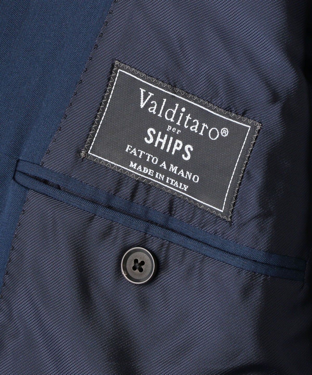 VALDITARO for SHIPS: コットン ソラーロ ワンプリーツ スーツ
