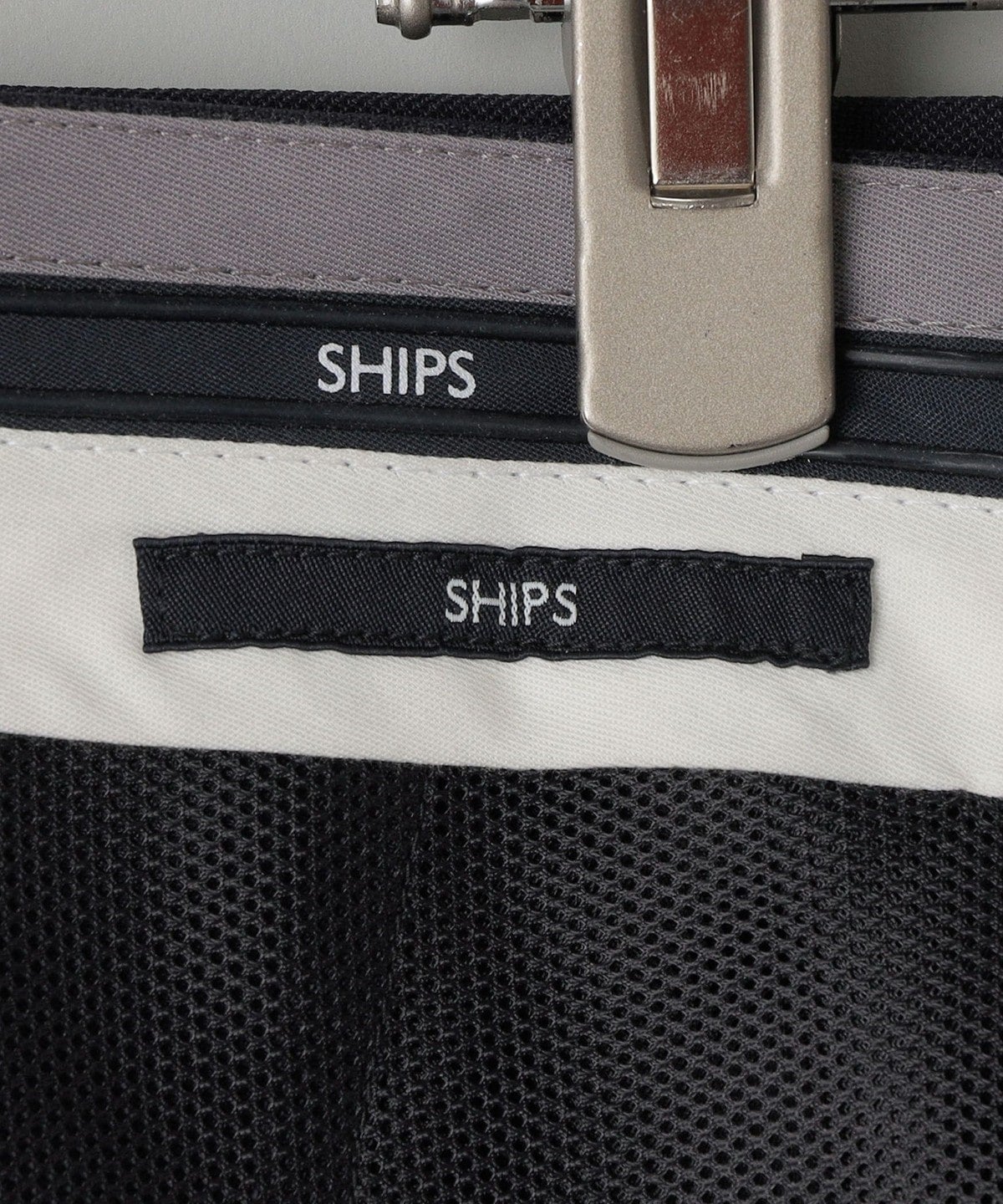 SHIPS: <ストレッチ 通気性>TEXBRID(R) ノープリーツ ライト ドビー 無地 パンツ