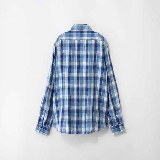 SHIPS:NARROW C/R INDIGO L/S