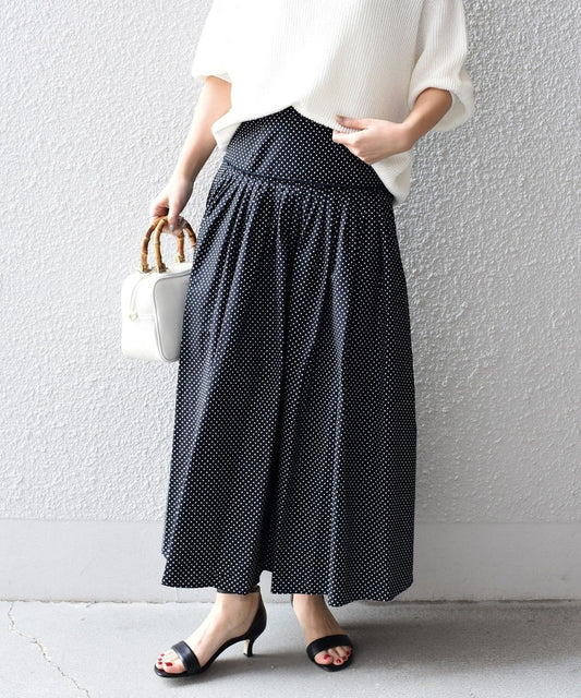 【SHIPS別注】BENCH MARKING SHIRT:〈洗濯機可能〉ドットスカート