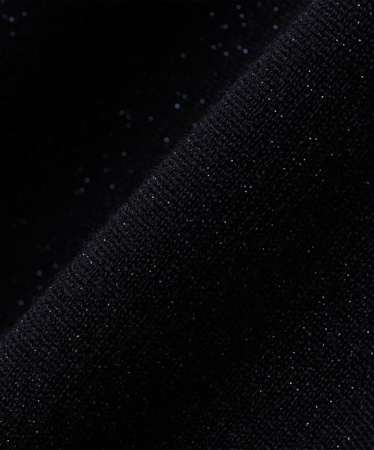SHIPS Primary Navy Label:〈手洗い可能〉VICTORIA ラメ クルーネック