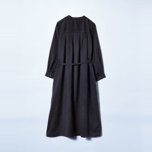 〈手洗い可能〉フェイクスエード羽織りワンピース