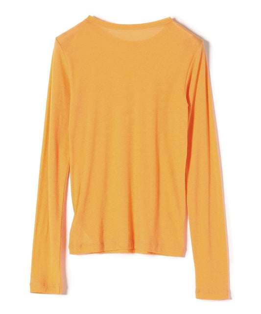 〈手洗い可能〉クルーネック シアー カットソー