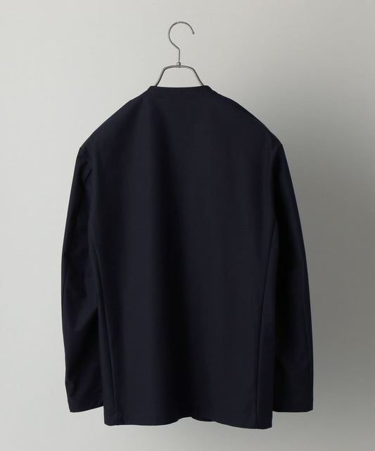 SHIPS: ウォッシャブル ジャージー ノーカラー ルームジャケット