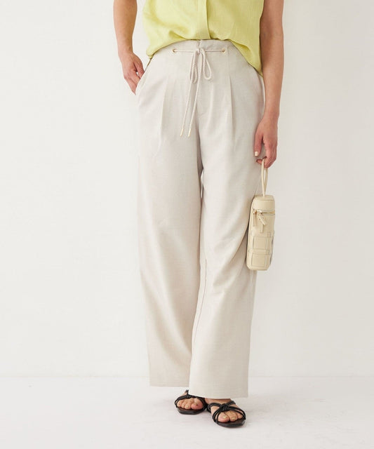 SHIPS Colors:〈洗濯機可能〉リネン ライク イージー パンツ