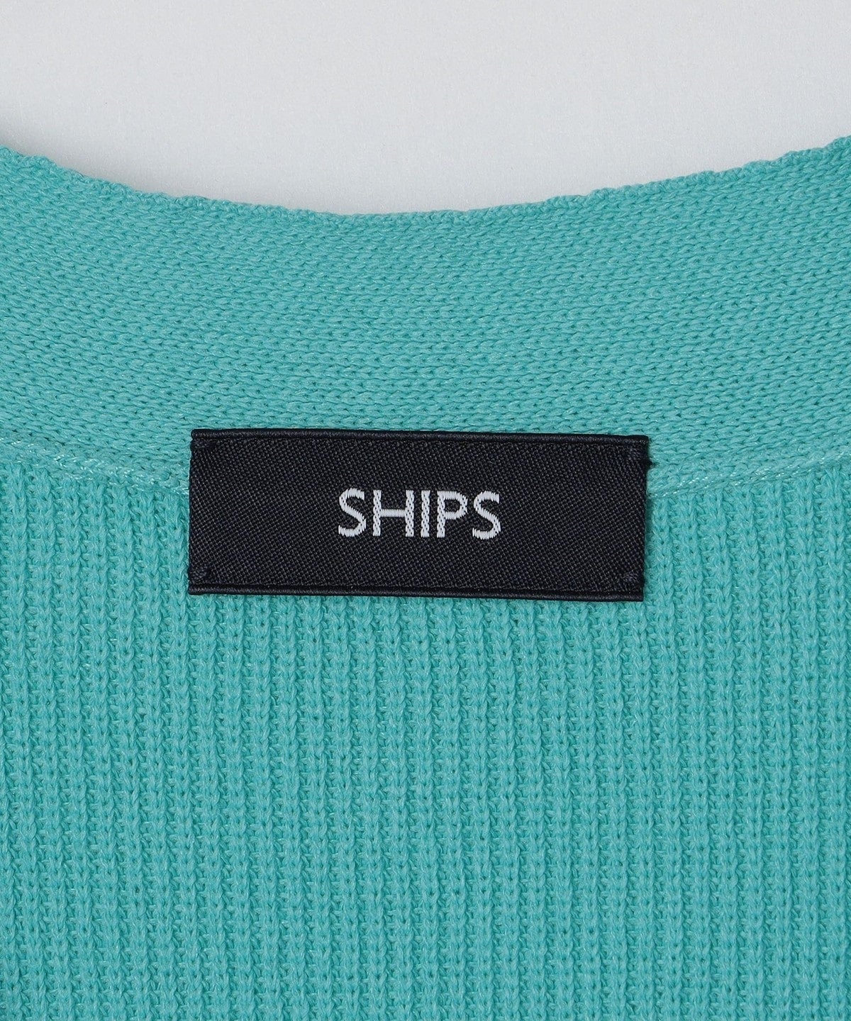 SHIPS:〈手洗い可能〉12ゲージ ペーパーヤーン Vネック カーディガン