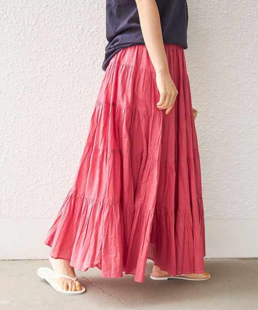 Fanaka:〈手洗い可能〉コットン ボリューム スカート