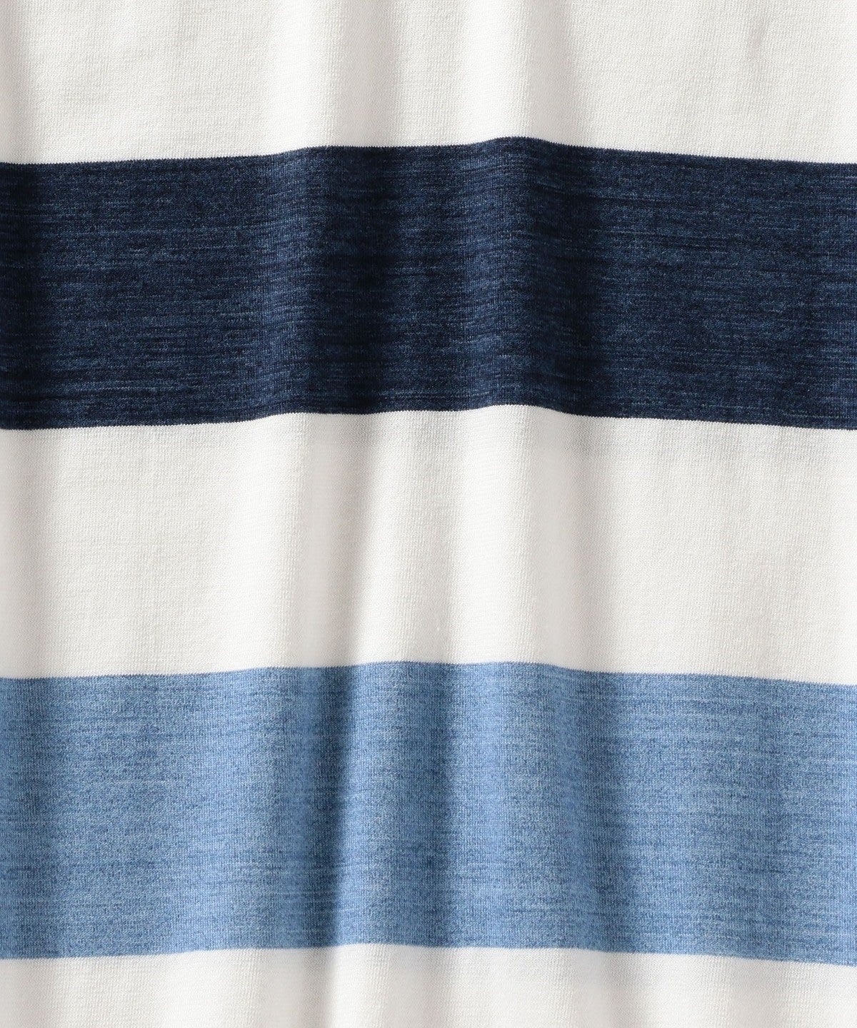 SHIPS: japan quality ワイドボーダー/パネル Vネック Tシャツ
