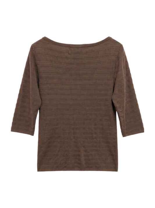 SHIPS:CTN BOAT NECK S/S POV